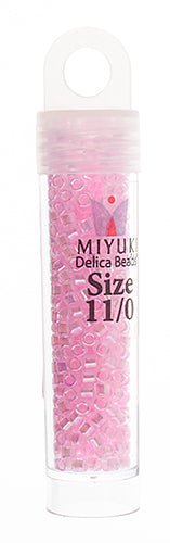 Delica 11/0 RD Pale Pink Lined-Dyed