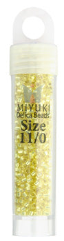Delica 11/0 RD Yellow Silver Lined