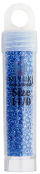 Delica 11/0 RD Blue Cerulean Sparkle Crystal Lined