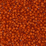 Delica 11/0 Duracoat Opaque Dyed Pumpkin Orange
