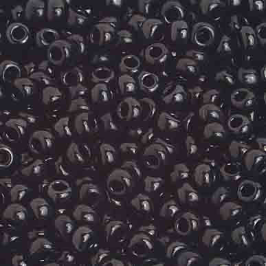Pony Beads 8/0 Opaque Black