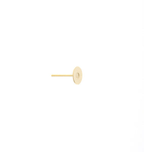 Ear Post Flat 6mm Gold LF/NF