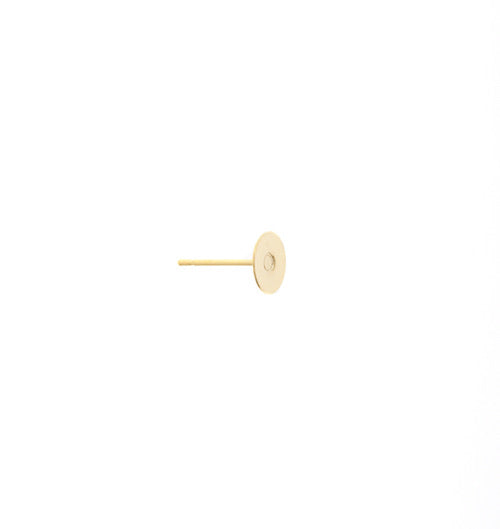 Ear Post Flat 6mm Gold LF/NF