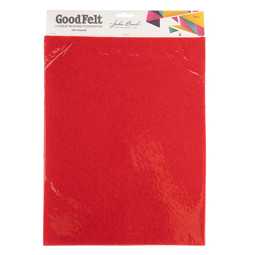 GoodFelt Beading Foundation 1.5mm 8.5x11in 4pcs Red