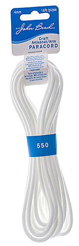 Craft Paracord 16ft (4.8m) 4mm White